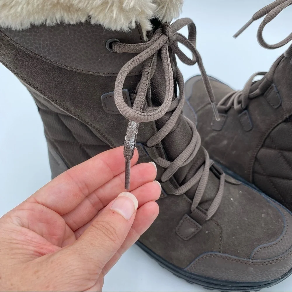 Columbia Ice Maiden II Faux Fur Lined Waterproof Winter‎ Hiking Trail Boots 8